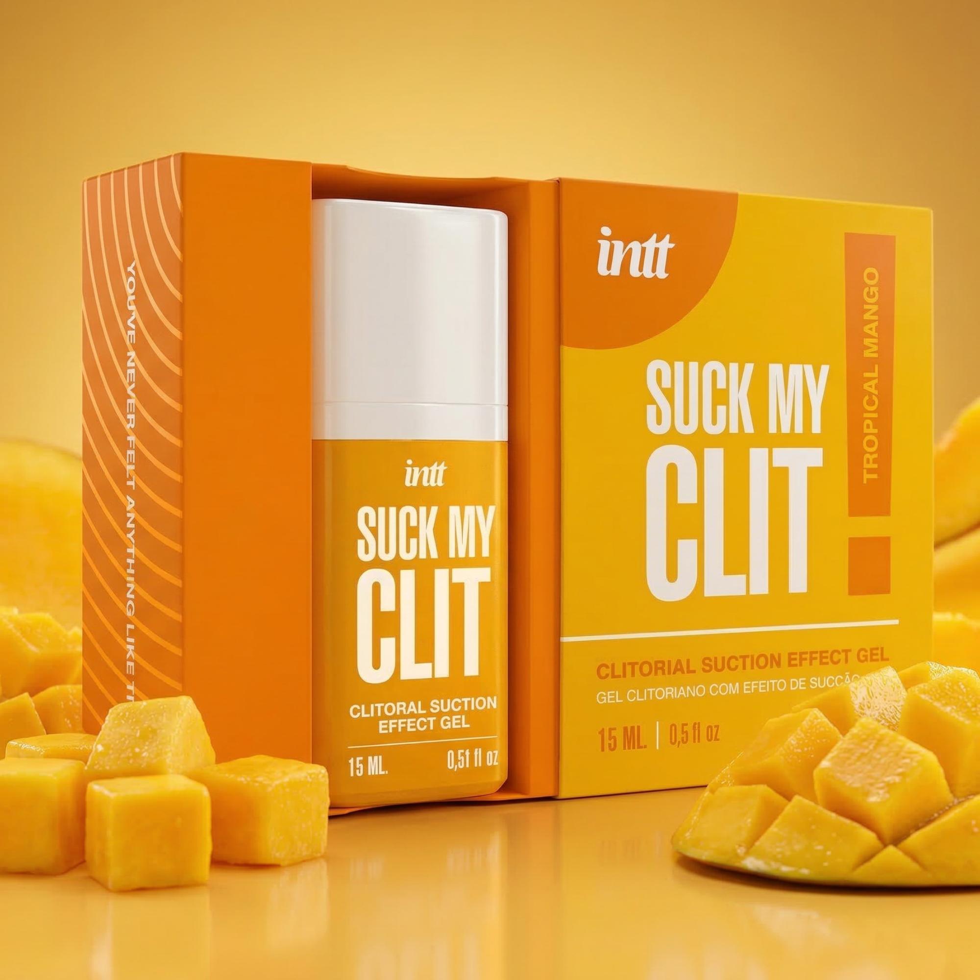 intt Suck My Clit Tropical Mango Suction Effect Gel 0.5 fl oz Secondary image