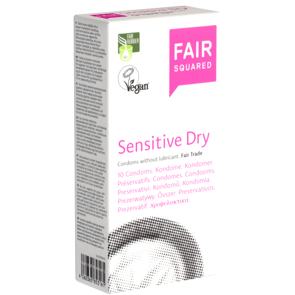 Fair Squared Sensitive Dry Box 10 | WorldCondoms Main image