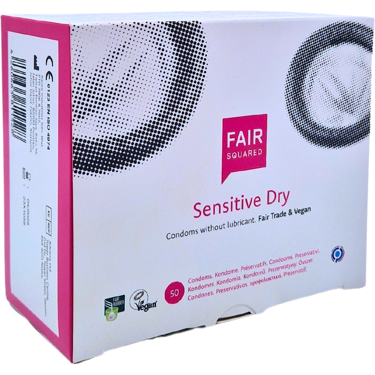 Fair Squared Sensitive Dry Box 50 | WorldCondoms Main image