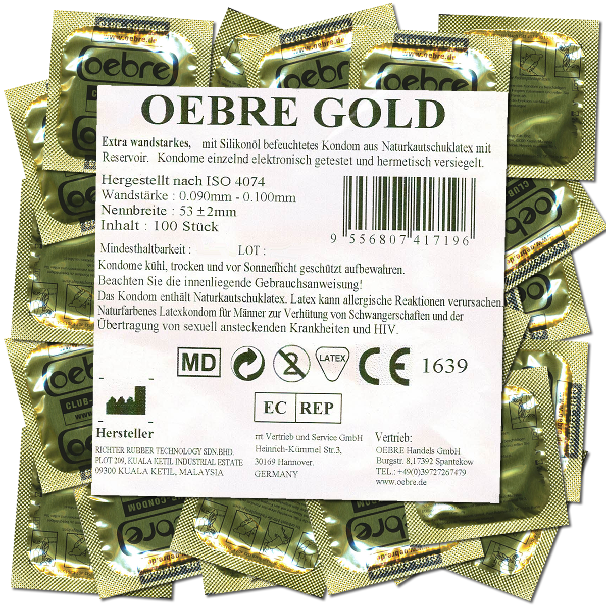 Oebre CLUB-Condom Gold Secondary image