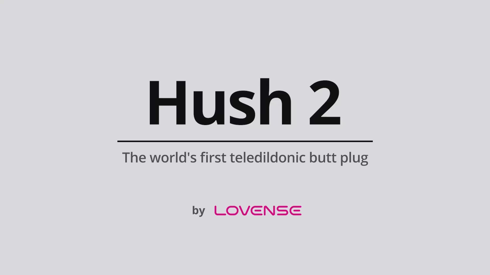 Video showing functions and usage of Lovense Hush 2 App-Controlled Butt Plug.