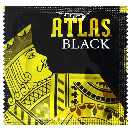 Atlas Black condom Main image