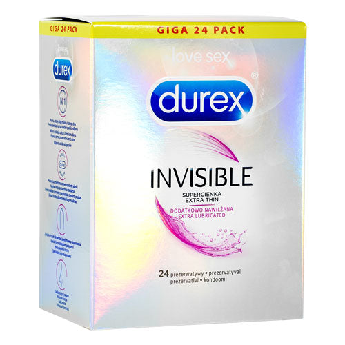 Durex Invisible Lubricated Box 24 Main image