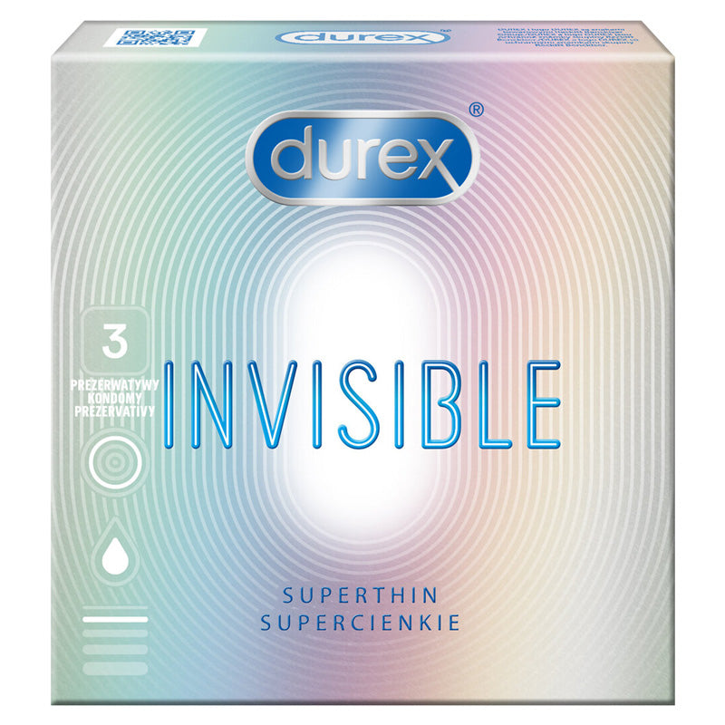 Durex Invisible Super Thin Condoms Box of 3 Main image