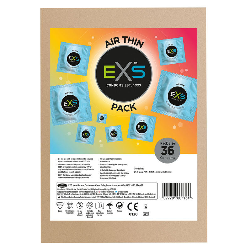 EXS Air Thin Pack 36 Front | WorldCondoms Main image