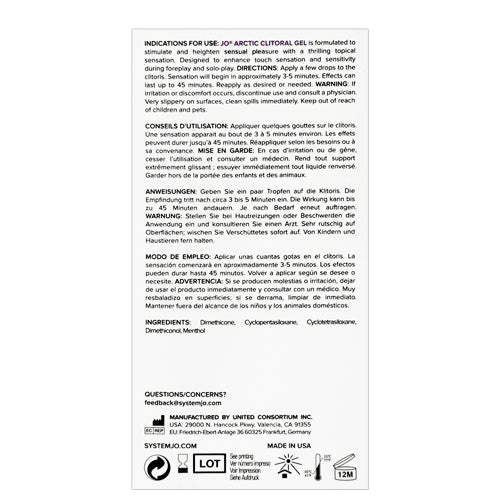 System JO ARCTIC Clitoral Stimulant 10ml Secondary image