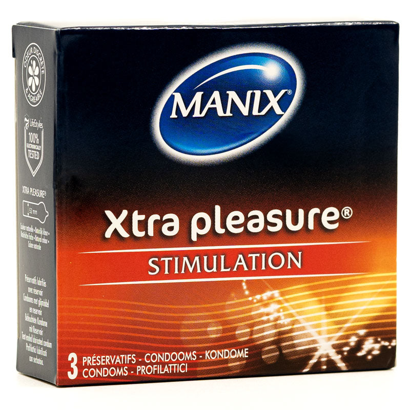 Mates Xtra Pleasure Condoms Box 3 Front | WorldCondoms Main image