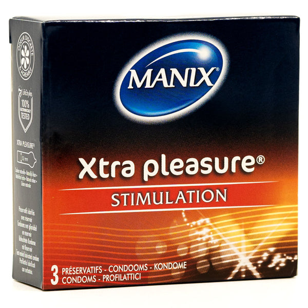 Mates Xtra Pleasure Condoms Box 3 Front | WorldCondoms