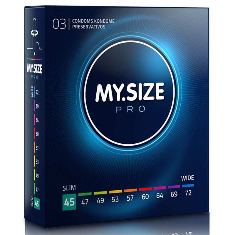 My.Size PRO 45mm Condoms Box 3 Front | WorldCondoms Main image