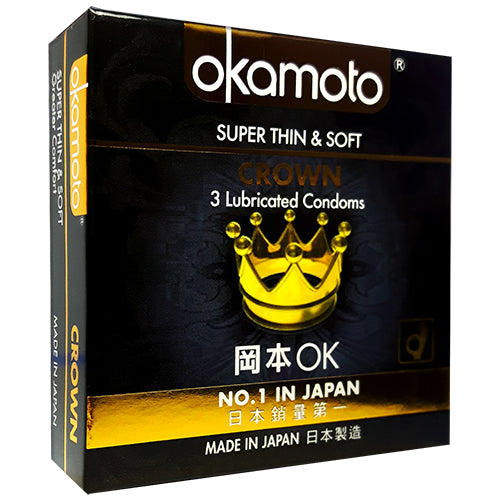 Okamoto Crown Condoms 3 Box World Condoms WorldCondoms Okamoto Crown Condoms 3 Box World Condoms WorldCondoms