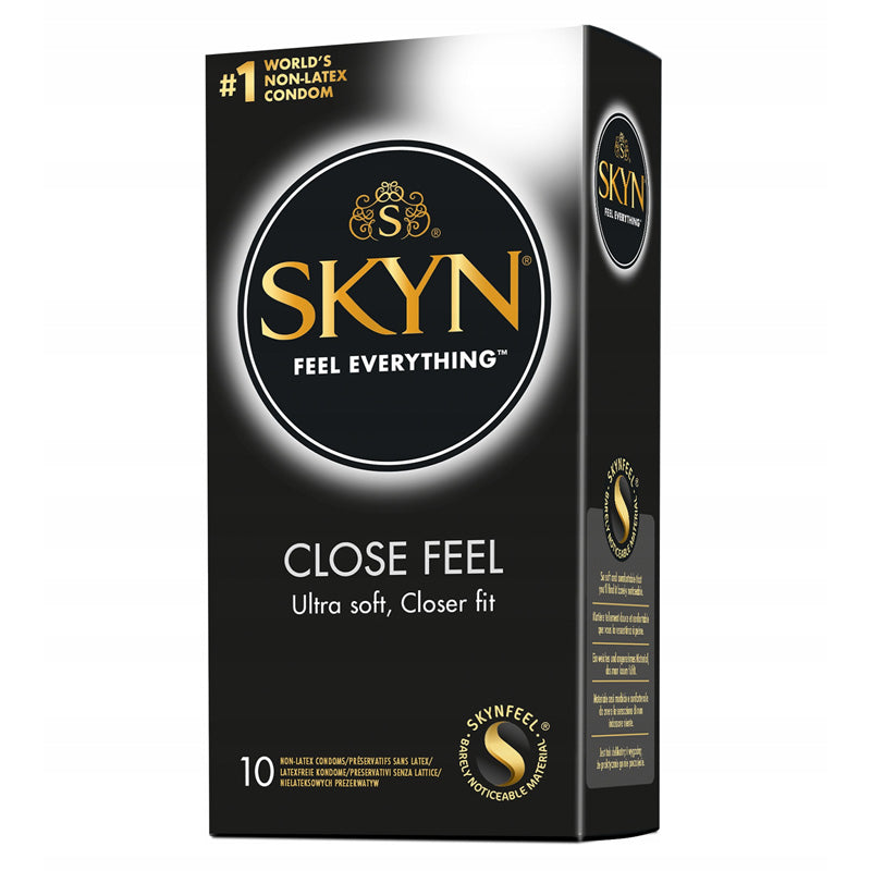 SKYN Feel Everything Close Feel Ultra soft, Closer fit box of 10 condoms.  Main image