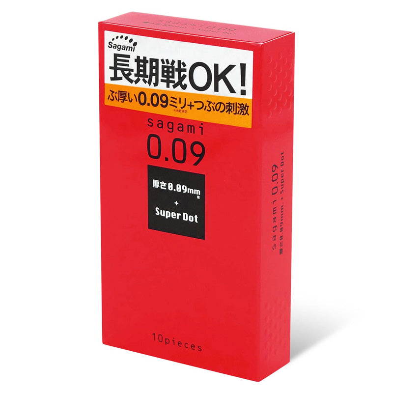 Sagami 0.09 Super Dot Condoms Box of 10 Pieces