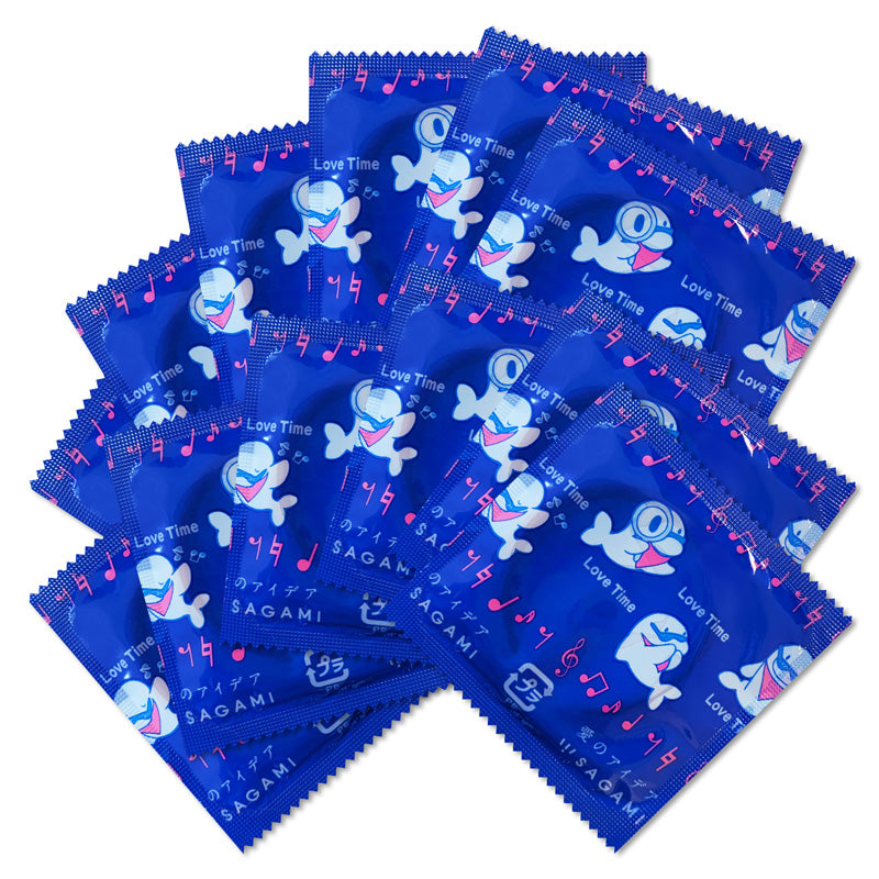 Sagami Love Time Thin 0.04mm Pink Color Condoms 12PCS
