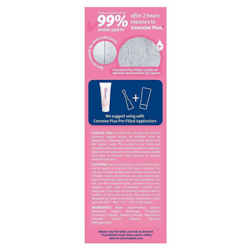 Sasmar Conceive Plus Fertility Lubricant 75ml Secondary image