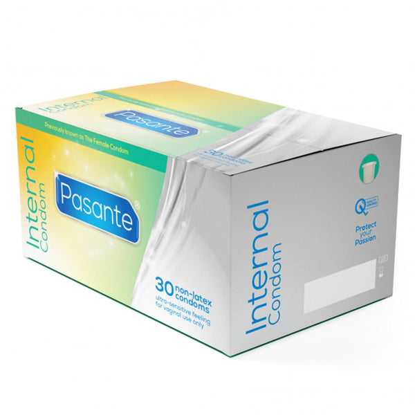 Pasante Internal Box 30 non-latex condoms ultra-sensitive feeling for vaginal use only